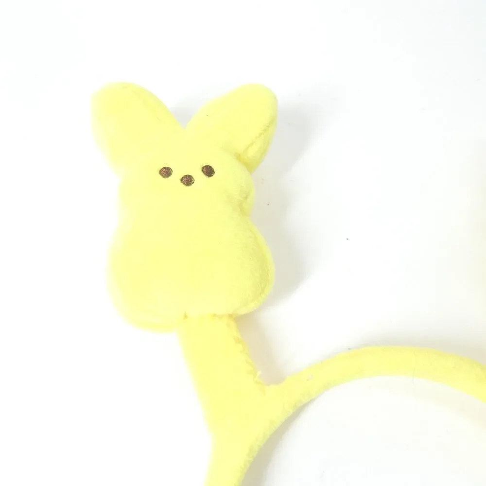 Peeps Yellow Bunny Plush Headband Easter Marshmallow Candy